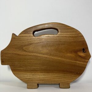 tabla de madera artesana para presentación de alimentos en álamo negro